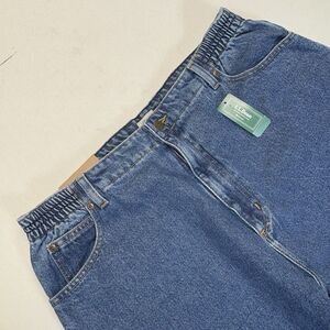 LL Bean Jeans Women 20 Pet (36x28) Double L Original Relaxed Highrise Blue Denim